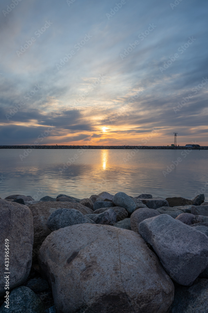 A beautiful sunset over the ocean. Picture from The Island, Malmo, Sweden
