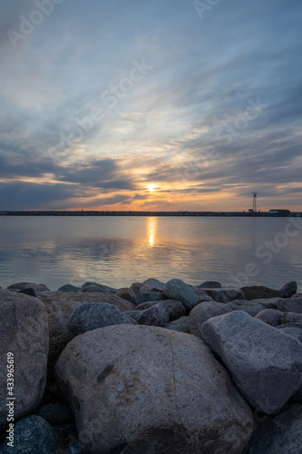 A beautiful sunset over the ocean. Picture from The Island, Malmo, Sweden