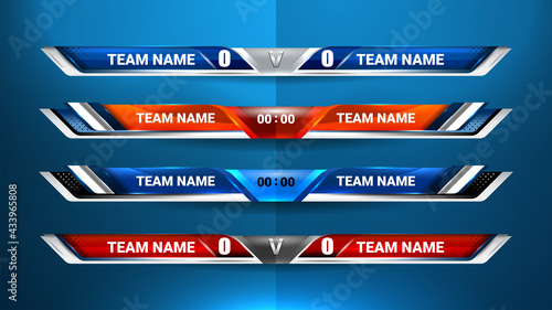 Scoreboard Broadcast Graphic and Lower Thirds Template