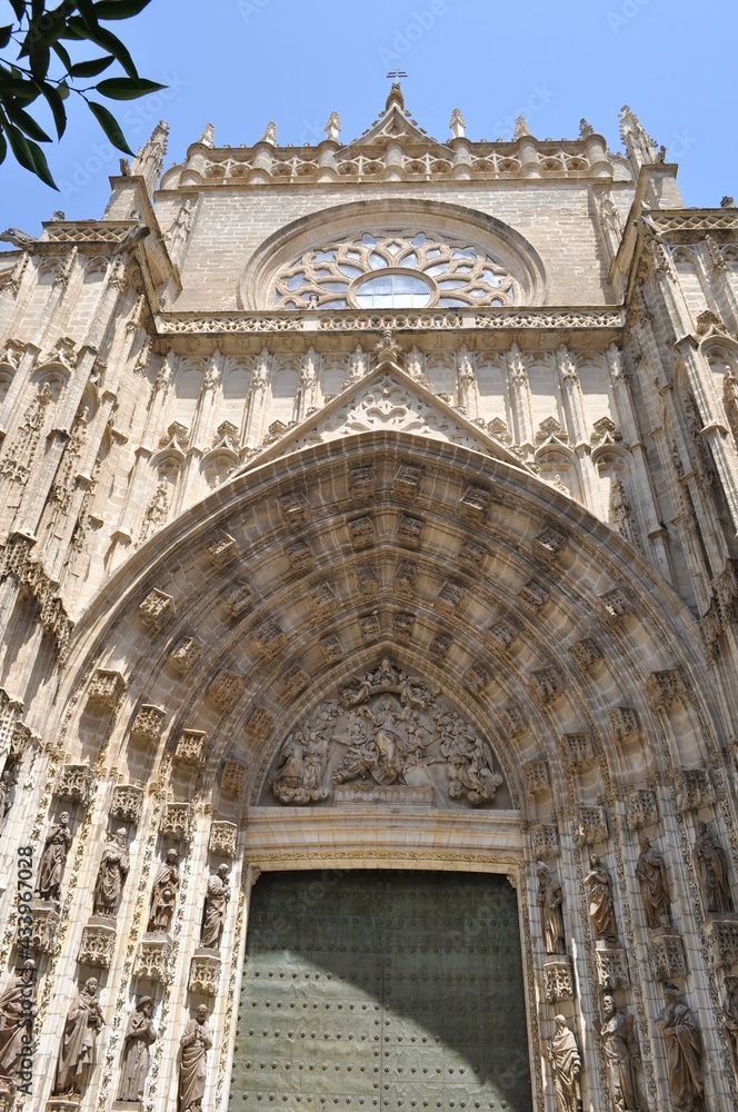 Architecture of the Cathedral of Seville, Spain