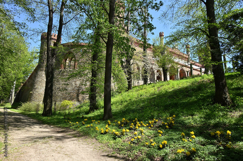 Marianna Orańska von Hohenzoller's Palace Kamieniec Ząbkowicki (German Kamenz, Camenz). Architect Karol Fryderyk Schinkel and Ferdynand Martius. Built in 1782.