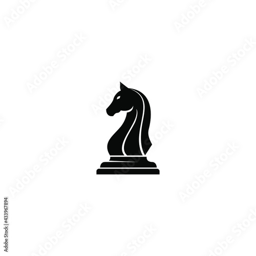  Chess Knight Horse silhouette vector logo design