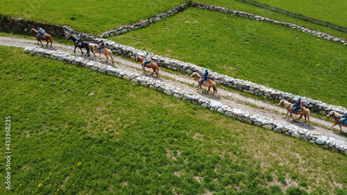 Obraz na plátně a cavallo cavalcare persone con cavallo galoppare galoppo