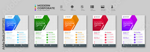 Corporate business digital marketing agency flyer design