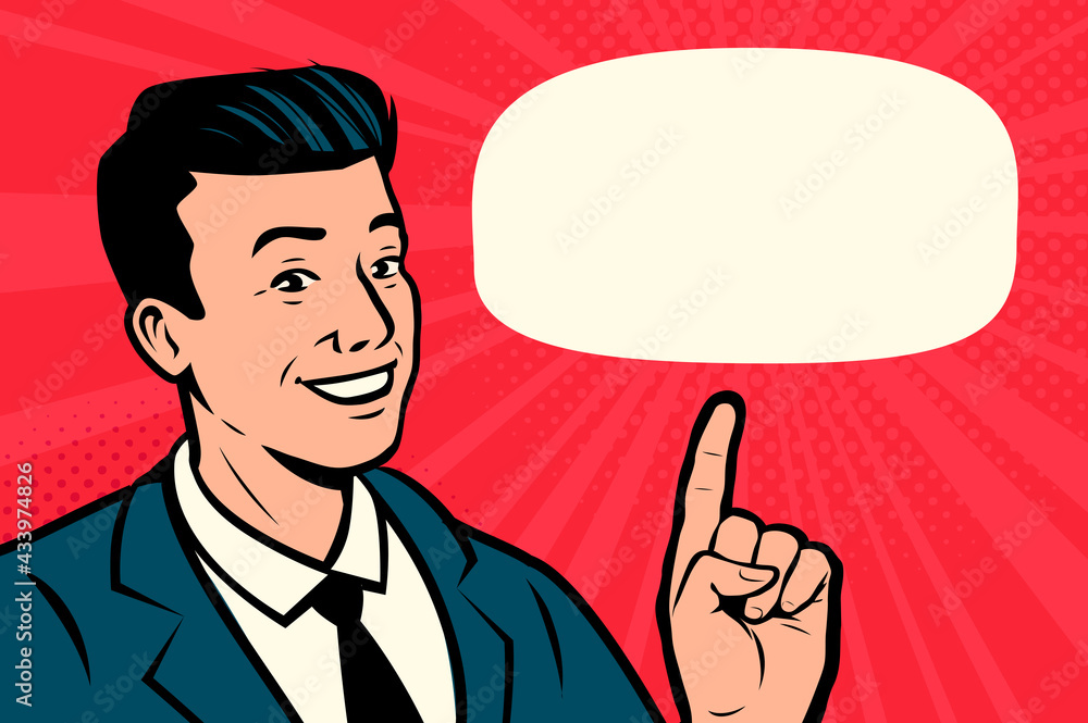 Businessman pointing to an empty seat. Man in a business suit makes an approving gesture, symbol of approval Businessman pointing to an empty seat. Man in a business suit makes an approving gesture, symbol of approval