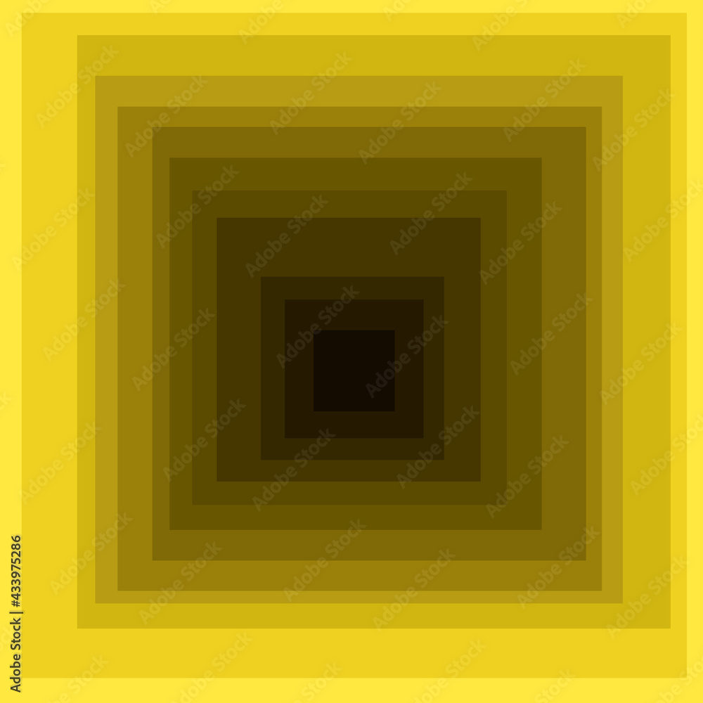 Yellow tunnel vector and 3d shape. Tunnel darkens in the distance. Yellow tunnel vector and 3d shape. Tunnel darkens in the distance.