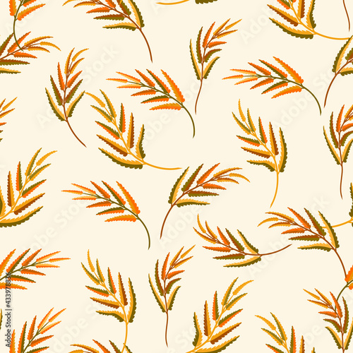 Fern Leaves Seamless Pattern