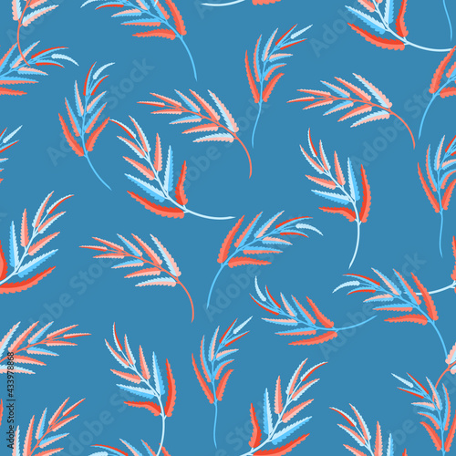 Fern Leaves Seamless Pattern