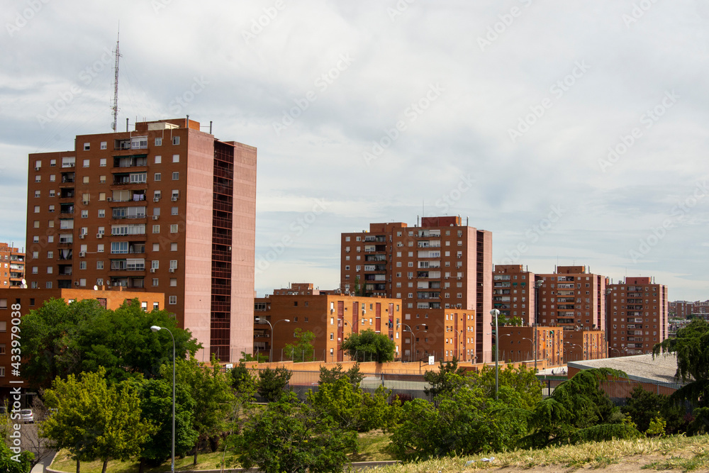 Edificios de Vallecas en Madrid