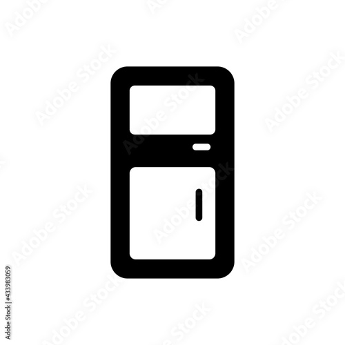 Fridge Vector Solid Icon. EPS 10 FIle