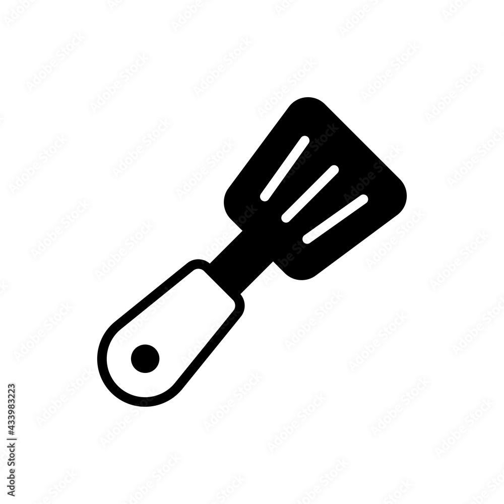 Slotted Spatula Vector Solid Icon. EPS 10 FIle Slotted Spatula Vector Solid Icon. EPS 10 FIle