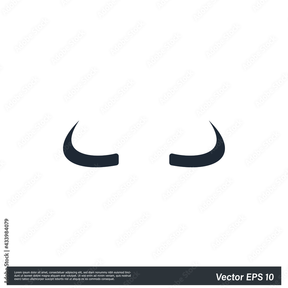 devil horn simple design element devil horn simple design element