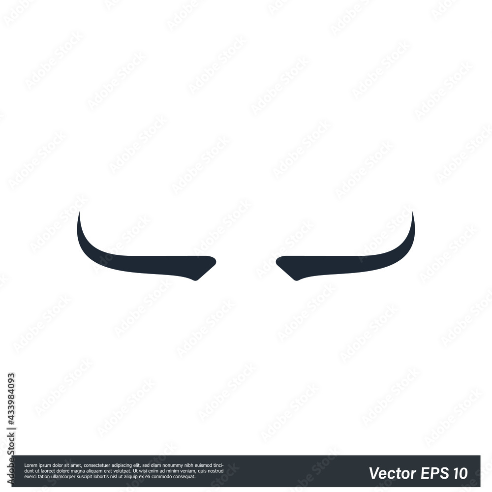 devil horn simple design element devil horn simple design element