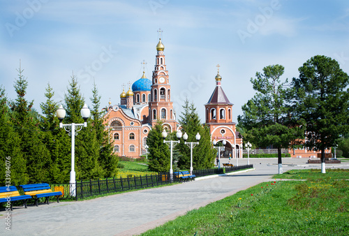 Russia, Novocheboksarsk, 09.05.2021 The Cathedral of the Holy Equal-to-the-Apostles Prince Vladimir, Novocheboksarsk