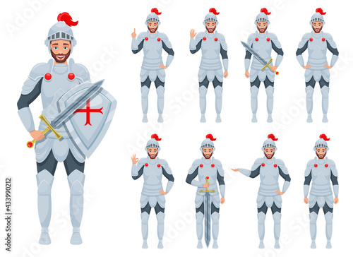 Knight man vector design illustration isolated on white background