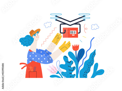 Discounts, sale, promotion. Flat vector modern illustration