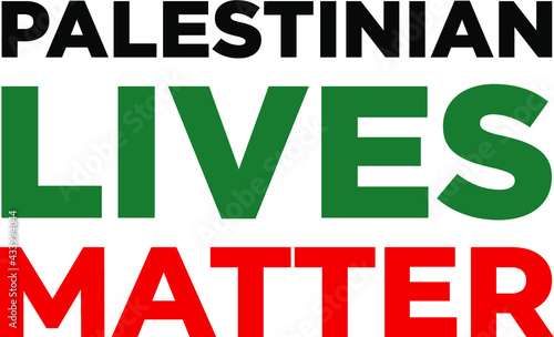  Palestinian lives matter modern creative banner, sign, design concept, social media post with green, red, and black text on a light abstract background