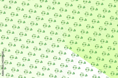 Green arrows based geometric pattern- Digital background pattern