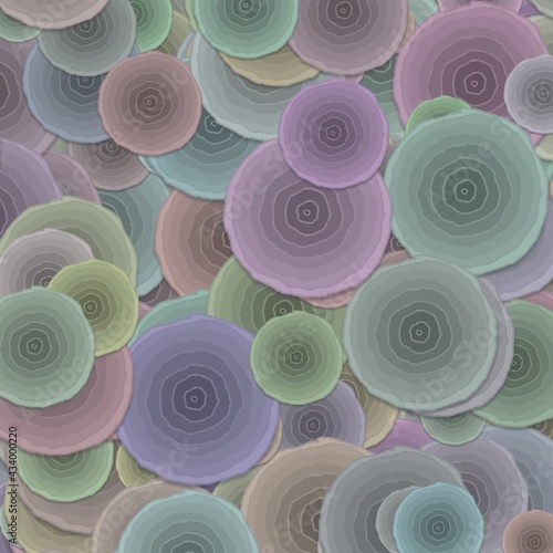 Abstract Circles Pattern Background