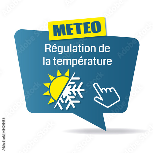 Logo régulation de la température.