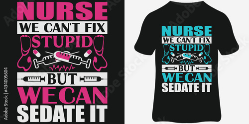 Nurse T-Shirt design template, Vintage nurse emblems, nurse quote design, and typography.