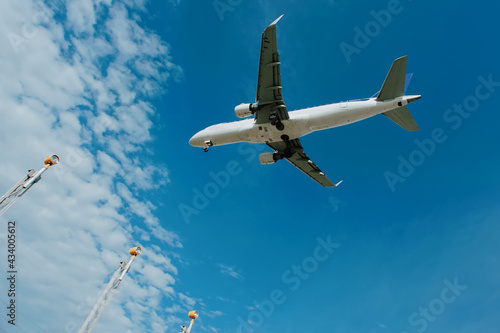 Boeing of low cost company landing at Copenhagen airport