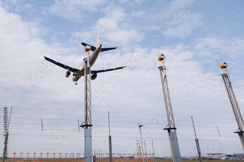 Boeing of low cost company landing at Copenhagen airport photo