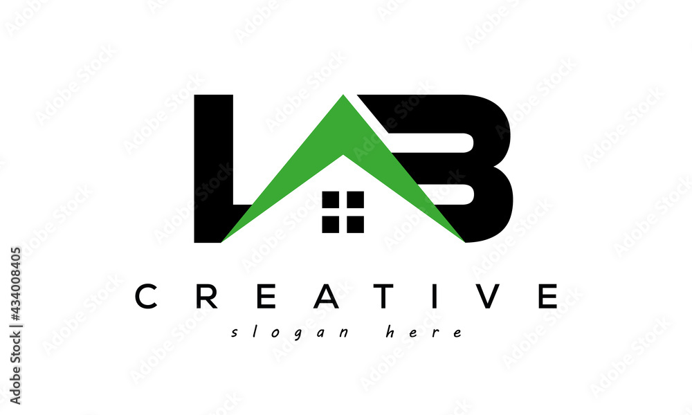 initial LB real estate logo vector Stock Vector Adobe Stock