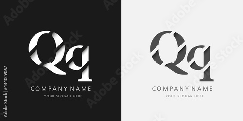 q logo serif upper and lower case
