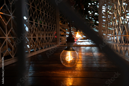 Bar yellow light bulb 