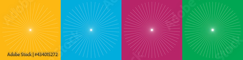 Radial lines, stripes. Radiating streaks, strips. Beams, rays, starburst, sunburst element