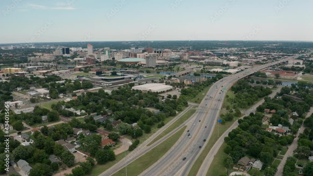 Aerial View Midwestern City of Wichita Kansas USA Aerial View Midwestern City of Wichita Kansas USA
