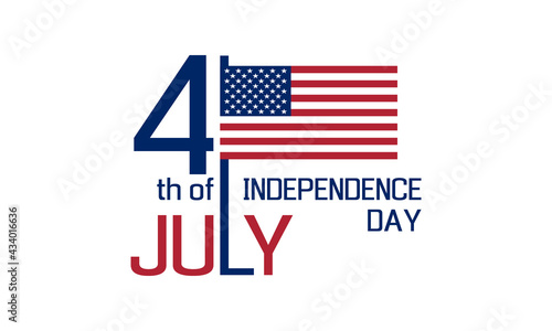 4th of july - usa independence day, holiday banner or social media post template