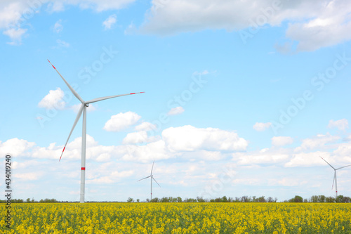 wind generator for generating electricity in the field