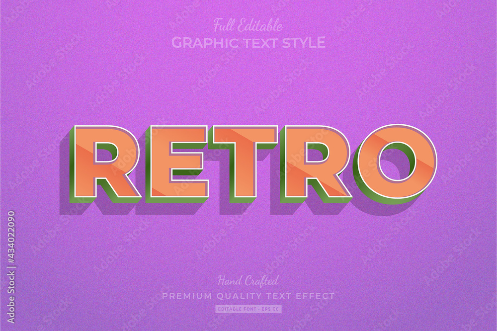 Retro Old Stripped Editable Text Effect Font Style Retro Old Stripped Editable Text Effect Font Style