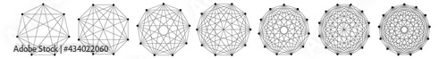 Interlocking, interconnect polygon shape, elemenet