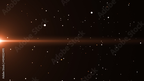 Flowing brown particles space background © EarthTin