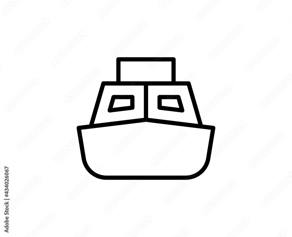 Ship line icon Ship line icon