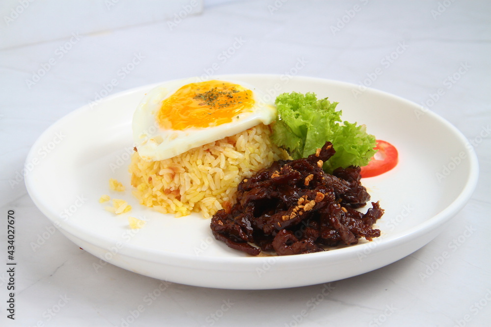 Freshly cooked Filipino food called Tapsilog Freshly cooked Filipino food called Tapsilog