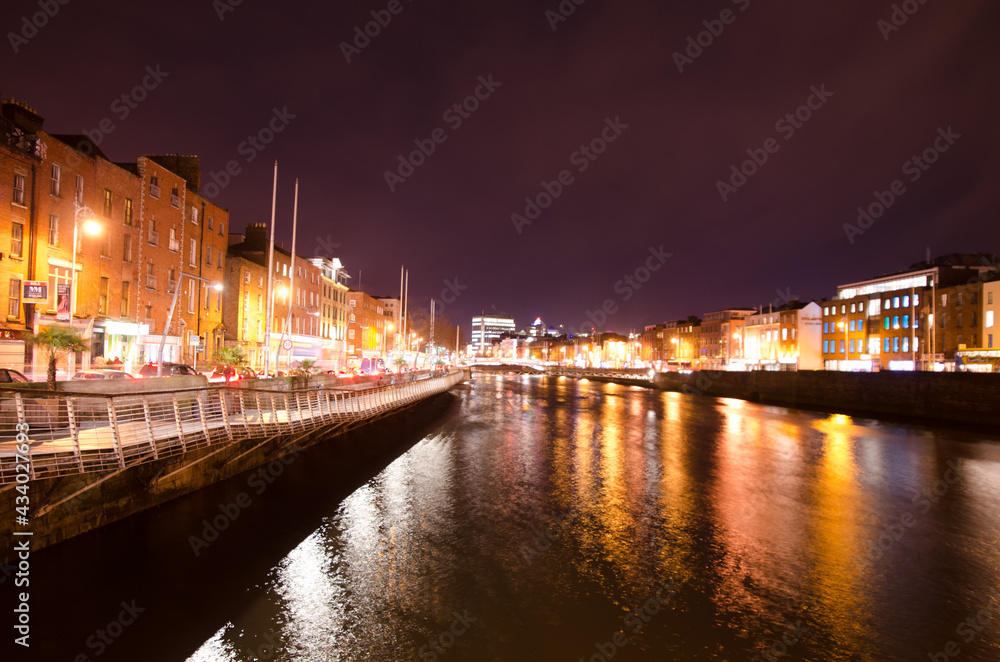 Dublin Ireland at Night