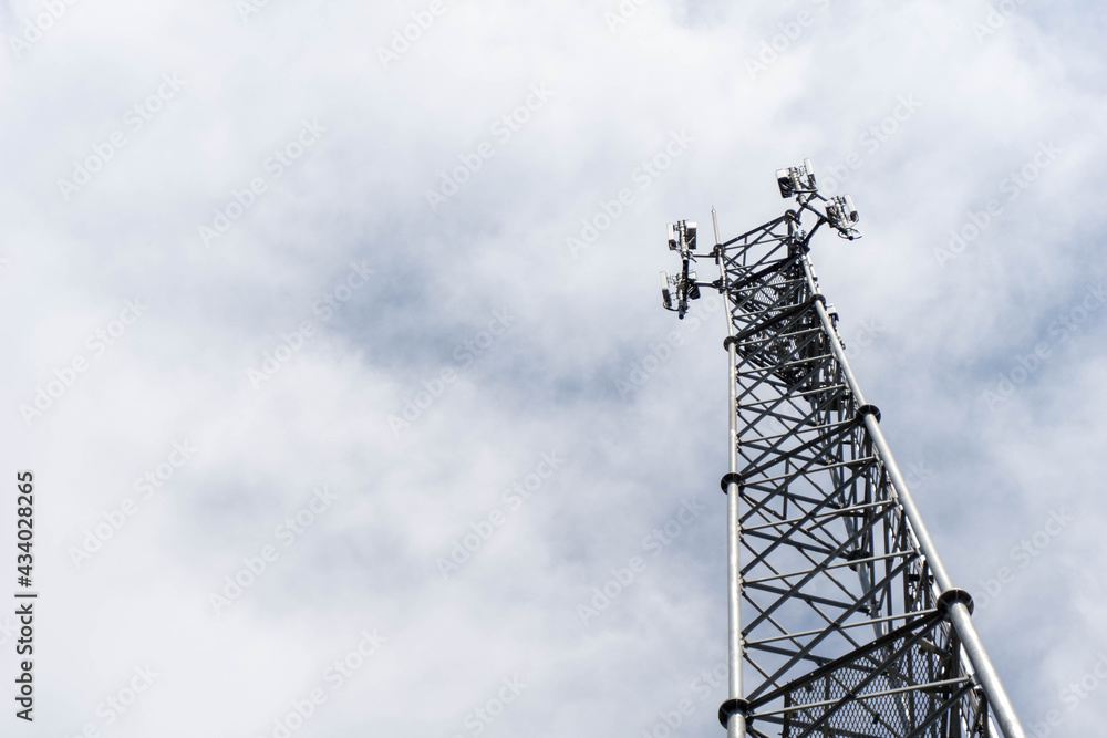 Telephone tower and sky with copy space Telephone tower and sky with copy space