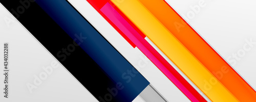 Multicolored lines background. Design template for business or technology presentations  internet posters or web brochure covers