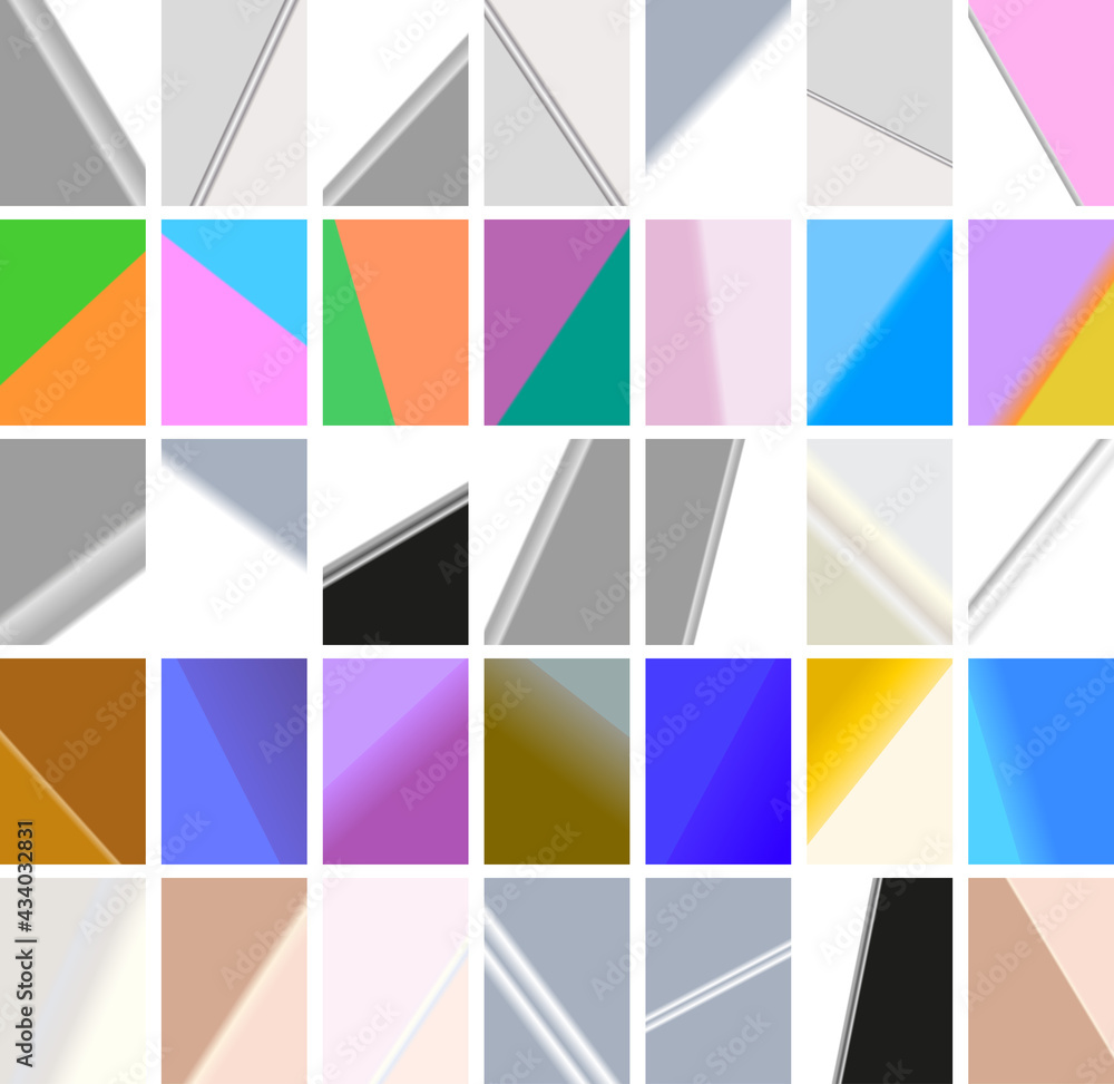 Set of light effect gradient art backgrounds. (35 pieces)