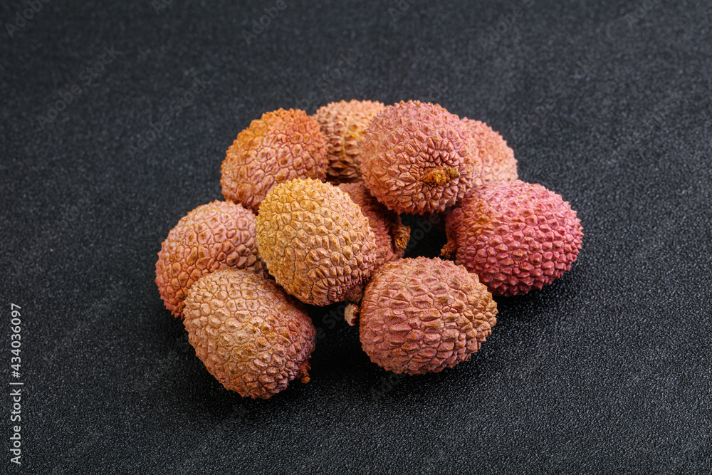 Tropical sweet exotic fruit lychee Tropical sweet exotic fruit lychee