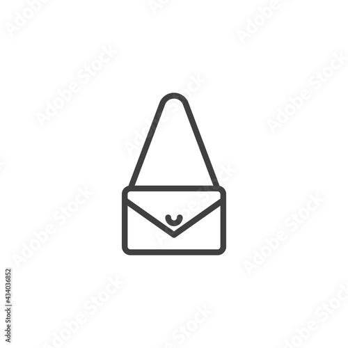 Women's handbag line icon