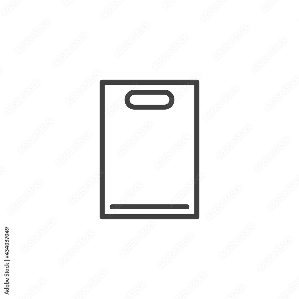 Shopping bag line icon Shopping bag line icon
