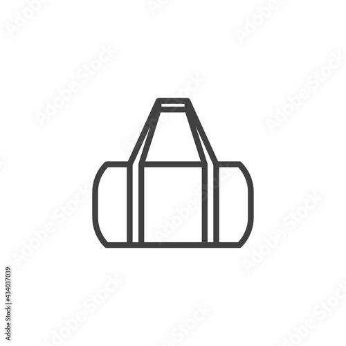 Sport bag line icon