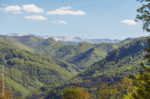Beautiful Summer Mountain Landscape with Green Hills and Blue Sky .Teteven Balkan ,Bulgaria  © boryanam