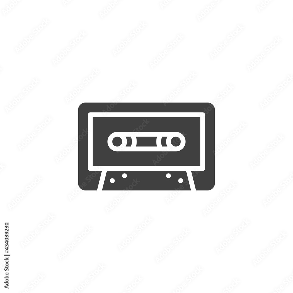 Cassette tape vector icon