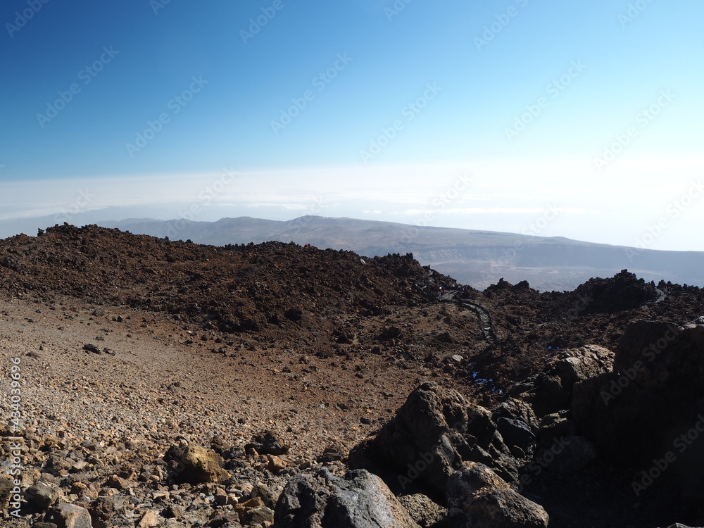 Volcano Teide. Tenerife, Canary Islands, Spain. Highest point in Spain 